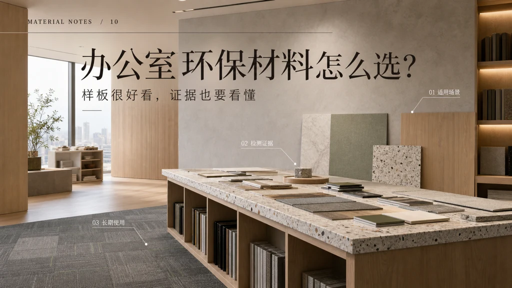 办公室环保材料选择杂志风配图：样板很好看，证据也要看懂